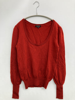 INDIVI/インディヴィ/ニット/セーター/トップス/レッド/38