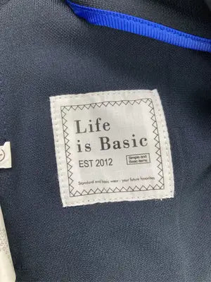 Life is Basic/ノーカラージャケット/ジャケット/アウター/ネイビー/M