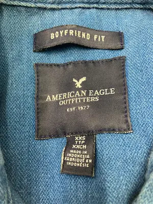 American Eagle Outfitters/アメリカンイーグルアウトフィッターズ/シャツ/ブラウス/トップス/ブルー/XXS
