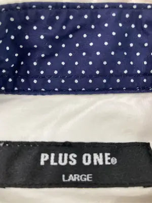 PLUS ONE/プラスワン/シャツ/ブラウス/トップス/ホワイト/L