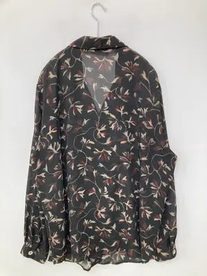 impressions/インプレッションズ/シャツ/ブラウス/トップス/ブラック/2X