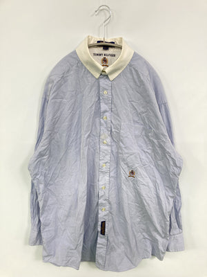 TOMMY HILFIGER/トミーヒルフィガー/シャツ/ブラウス/トップス/スカイブルー/16 1/2  33