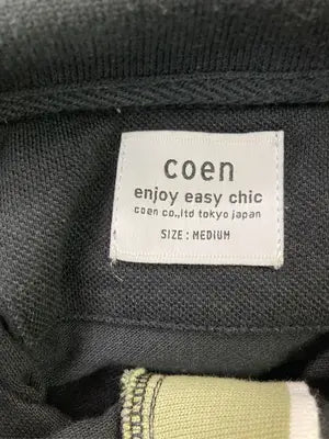 coen/コーエン/Tシャツ/カットソー/トップス/ブラック/M