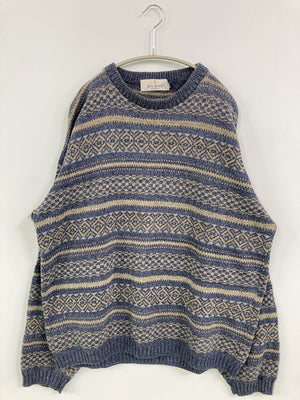 BILLBLASS/ビルブラス/ニット/セーター/トップス/ブルー/L