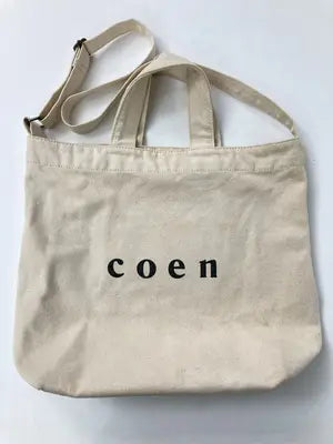 coen/コーエン/トートバッグ/バッグ/ベージュ