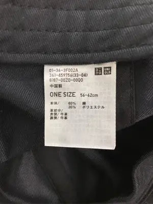 UNIQLO/ユニクロ/キャップ/帽子/ブラック/ONE SIZE