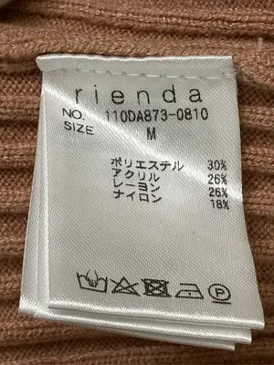 rienda/リエンダ/アンサンブル/トップス/ブラウン/M