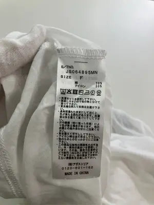 JEANASIS/ジーナシス/Tシャツ/カットソー/トップス/ホワイト/F
