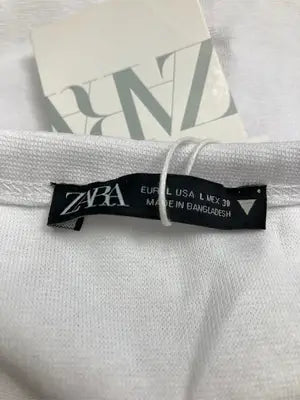 ZARA/ザラ/Tシャツ/カットソー/トップス/ホワイト/USA L