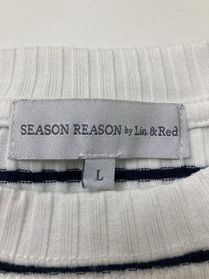 SEASON REASON by Lin&Red/シーズンリーズンバイリンアンドレッド/シャツ/ブラウス/トップス/ホワイト/L