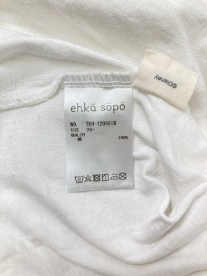 ehka sopo/エヘカソポ/Tシャツ/カットソー/トップス/ホワイト/フリー