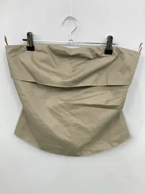 ZARA/ザラ/チューブトップ/トップス/ベージュ/s
