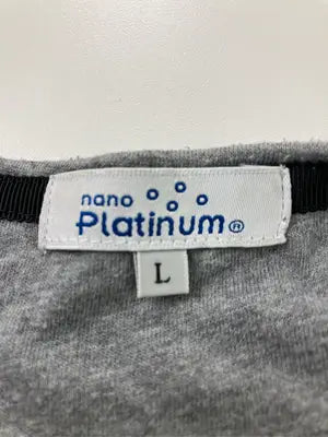 nano Platinum/Tシャツ/カットソー/トップス/ブラック/L