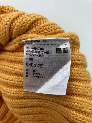 UNIQLO/ユニクロ/ニットキャップ/ビーニー/帽子/オレンジ/ONE SIZE