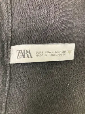 ZARA/ザラ/シャツ/ブラウス/トップス/ブラック/USA L