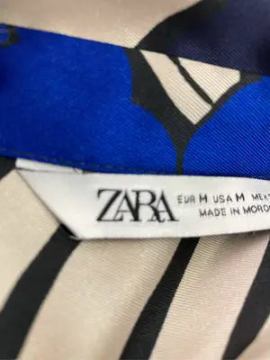 ZARA/ザラ/シャツワンピース/ワンピース/ドレス/ブルー/M