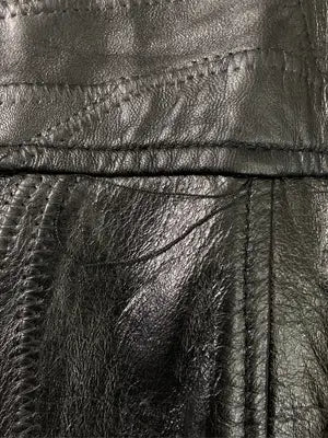 GENUINE LEATHER/レザージャケット/ジャケット/アウター/ブラック/XL