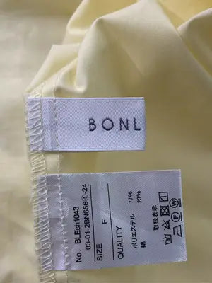 BONLECILL/ボンルシール/シャツ/ブラウス/トップス/イエロー/F