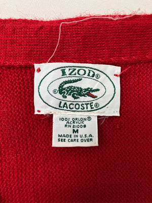 LACOSTE/ラコステ/カーディガン/ボレロ/トップス/レッド/M