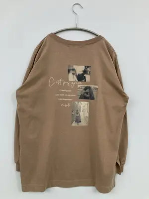 Ray Cassin/レイカズン/Tシャツ/カットソー/トップス/ブラウン/FREE