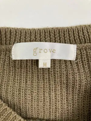 grove/グローブ/ベスト/トップス/ブラウン/M