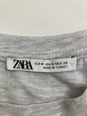 ZARA/ザラ/Tシャツ/カットソー/トップス/グレー/M