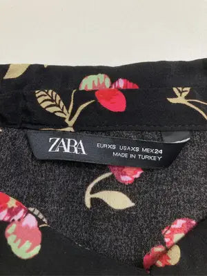 ZARA/ザラ/シャツ/ブラウス/トップス/ブラック/XS