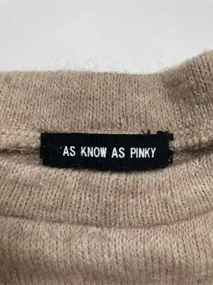 AS KNOW AS PINKY/アズノゥアズピンキー/ニット/セーター/トップス/ベージュ/＊