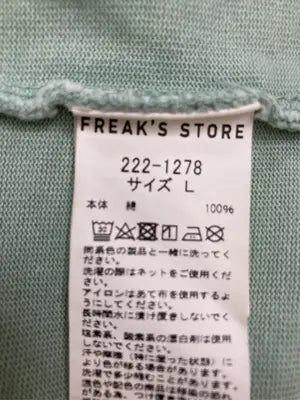 FREAK'S STORE/フリークスストア/Tシャツ/カットソー/トップス/ライトグリーン/L