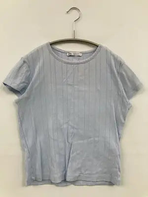 ZARA/ザラ/Tシャツ/カットソー/トップス/スカイブルー/USA L