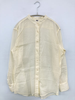 UNIQLO U/ユニクロユー/シャツ/ブラウス/トップス/アイボリー/S