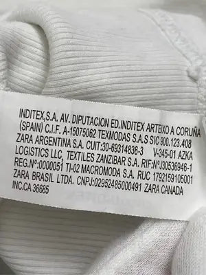 ZARA/ザラ/Tシャツ/カットソー/トップス/ホワイト/USA L