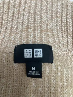 UNIQLO/ユニクロ/ニット/セーター/トップス/ベージュ/M
