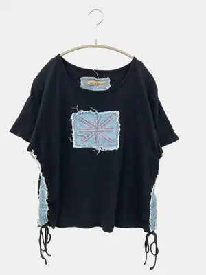 ALATO/Tシャツ/カットソー/トップス/ブラック/LL