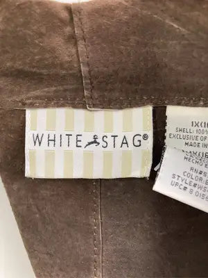 WHITE STAG/ホワイトスタッグ/レザージャケット/ジャケット/アウター/ブラウン/1X(16W)