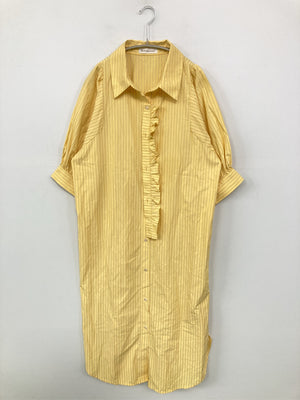 Birthdayroom/バースデールーム/シャツワンピース/ワンピース/ドレス/イエロー/F