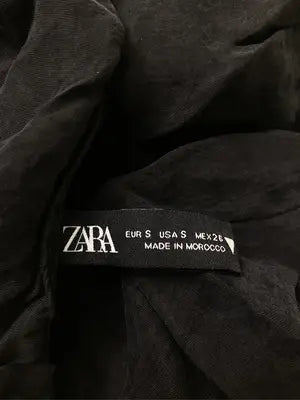 ZARA/ザラ/シャツ/ブラウス/トップス/ブラック/USA S