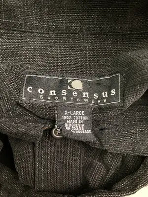 consensus/シャツ/ブラウス/トップス/ブラック/X-LARGE