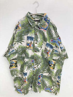 no boundaries/ノーバウンダリーズ/シャツ/ブラウス/トップス/グリーン