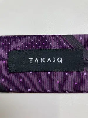 TAKA-Q/タカキュー/ネクタイ/ファッション雑貨/パープル