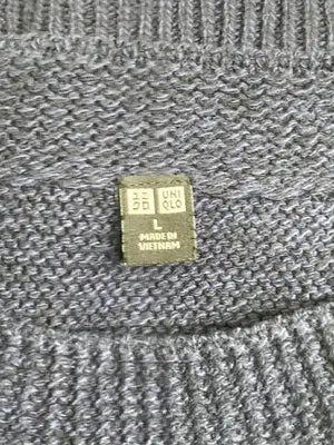 UNIQLO/ユニクロ/ニット/セーター/トップス/ネイビー/L