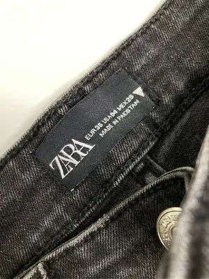ZARA/ザラ/デニムパンツ/パンツ/ブラック/EUR36 USA04 MEX26