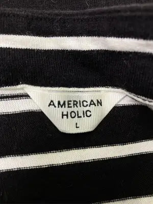 AMERICAN HOLIC/アメリカンホリック/Tシャツ/カットソー/トップス/ブラック/L