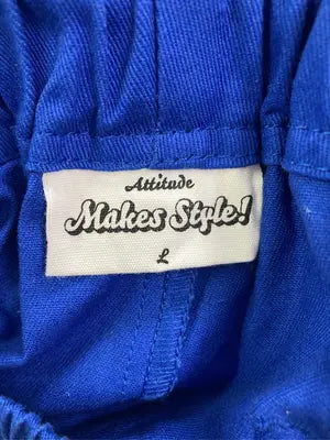 Attitude makes style!/アティチュードメイクススタイル/カーゴパンツ/パンツ/ブルー/L