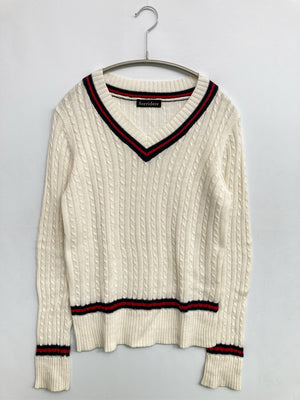 しまむら/シマムラ/ニット/セーター/トップス/ホワイト/M