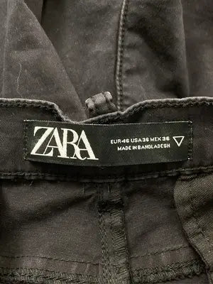 ZARA/ザラ/カーゴパンツ/パンツ/ブラック/EUR 46/USA 36/MEX 36