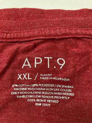 APT.9/アプトナイン/Tシャツ/カットソー/トップス/レッド/XXL