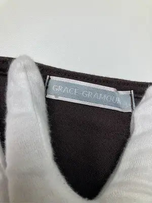 GRACE GRAMOUR/Tシャツ/カットソー/トップス/ブラウン/L