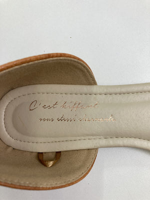 C'est kiffant/サンダル/シューズ/ブラウン/L