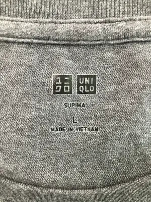 UNIQLO/ユニクロ/Tシャツ/カットソー/トップス/グレー/L
